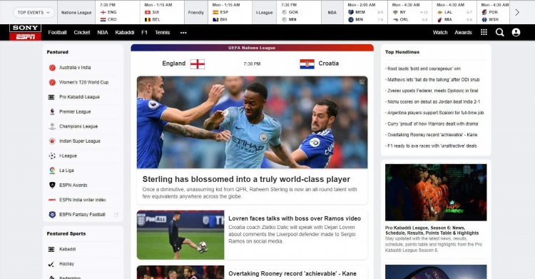 Free football live