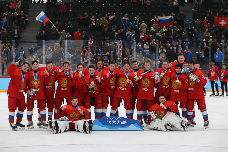 Российская команда по хоккею