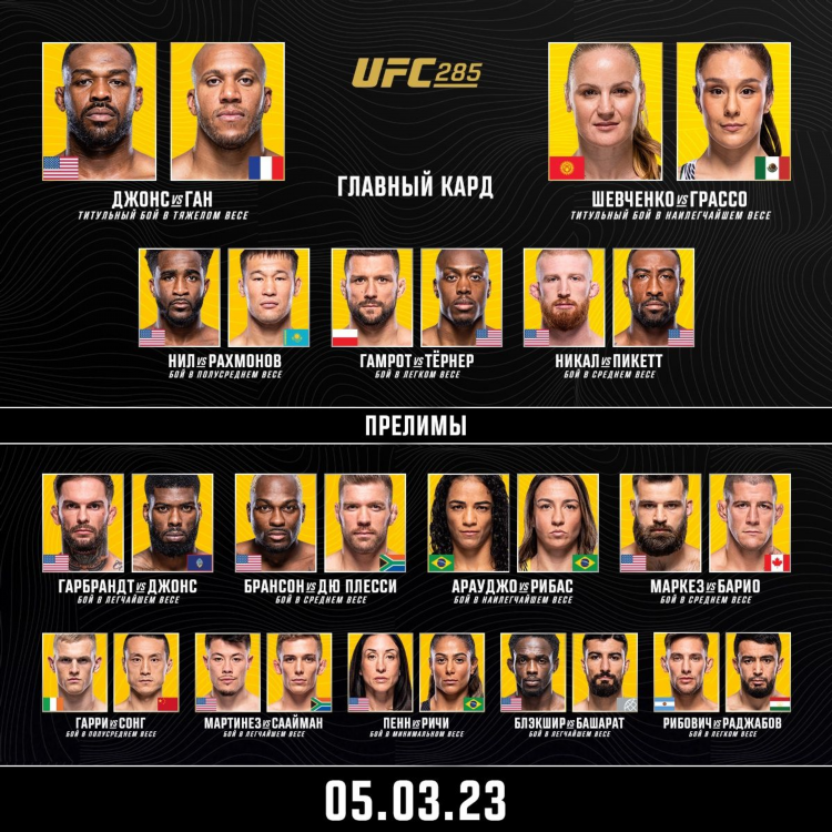Ufc сегодня бой